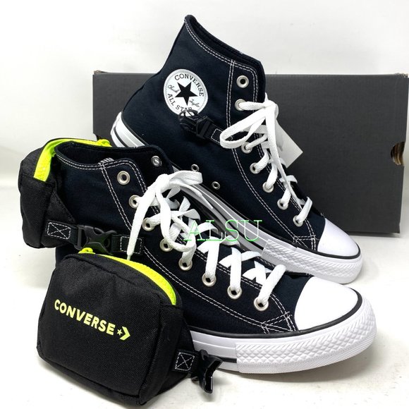 Converse Chuck Taylor AS High Top Buckle Black Men's Size 10 10.5 168261C - Picture 9 of 11